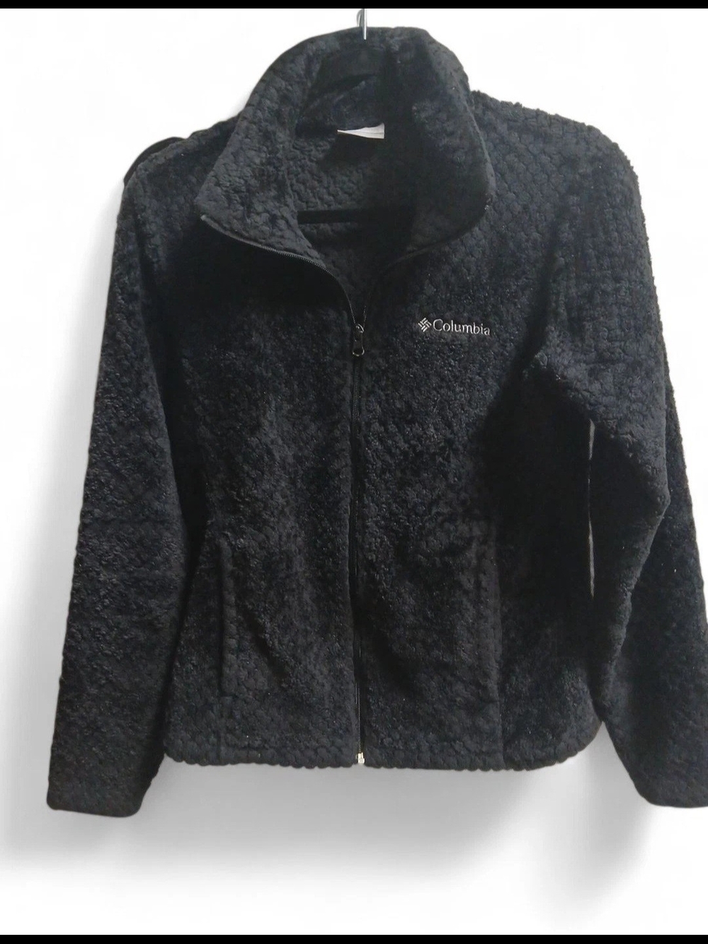 Columbia Black Plush Fleece Full-Zip Jacket